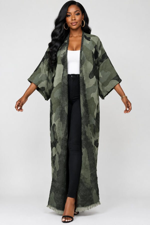 WORTHY CHIC WEDNESDAY- ITEM OF THE WEEK -Camo HER-Women Camouflage Loose Sweater