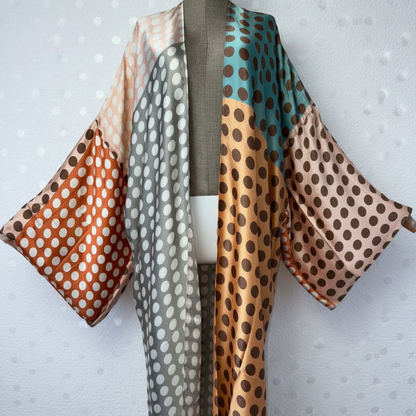 She Has Been Spotted - Polka Dot Kimono -FREE SHIPPING!