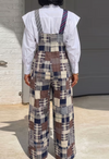 Patchwork Chic - Plaid Suspender Overalls