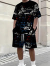 Worthy Bros 3D Print Short Sleeve & Shorts Set