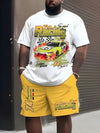 Worthy Bros 3D Print Short Sleeve & Shorts Set