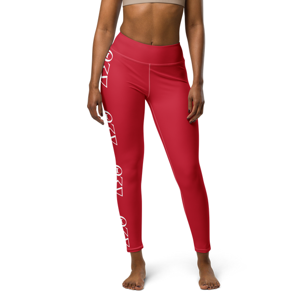 𝚫𝚺Θ-Yoga Leggings (Red) -DST FALL UNDER $40