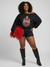 BACK IN BLACK -𝚫𝚺Θ Chenille -Off the Shoulder Sweatshirt -SALE