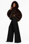 Cozy Era - Hooded Faux-Fur Coat - FREE Shipping