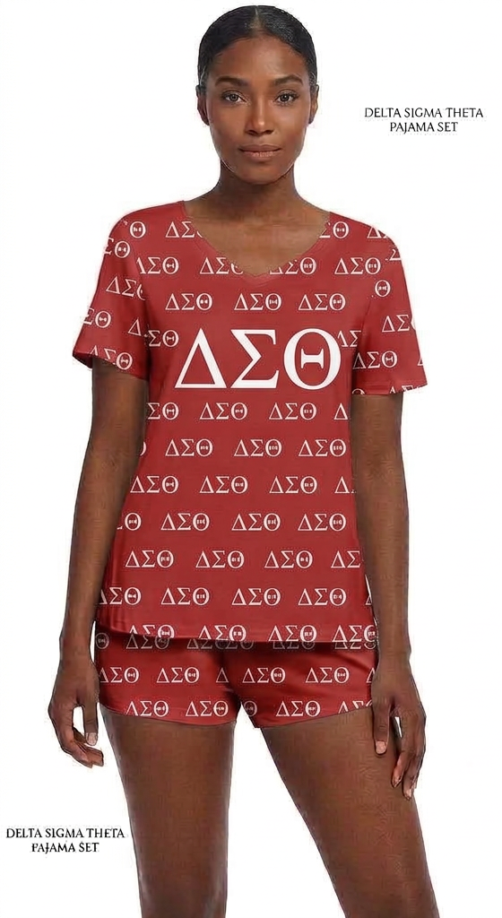 𝚫𝚺Θ - Pajama Short Set