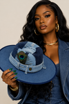 Never Basic- Denim Patch Fedora