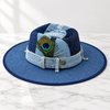 Never Basic- Denim Patch Fedora