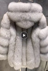 Madame - Hooded Fox Fur Coat -SALE!