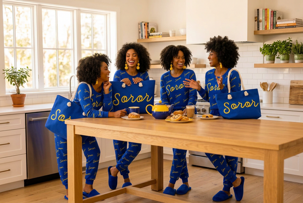 SOROR- Blue/Gold Lounge Wear -PRE-ORDER