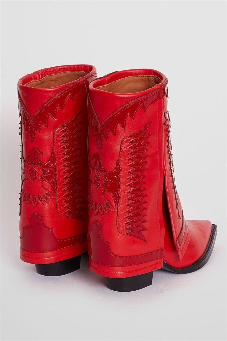 Double Red Diva - Cowgurl Boots - Worthy Chic