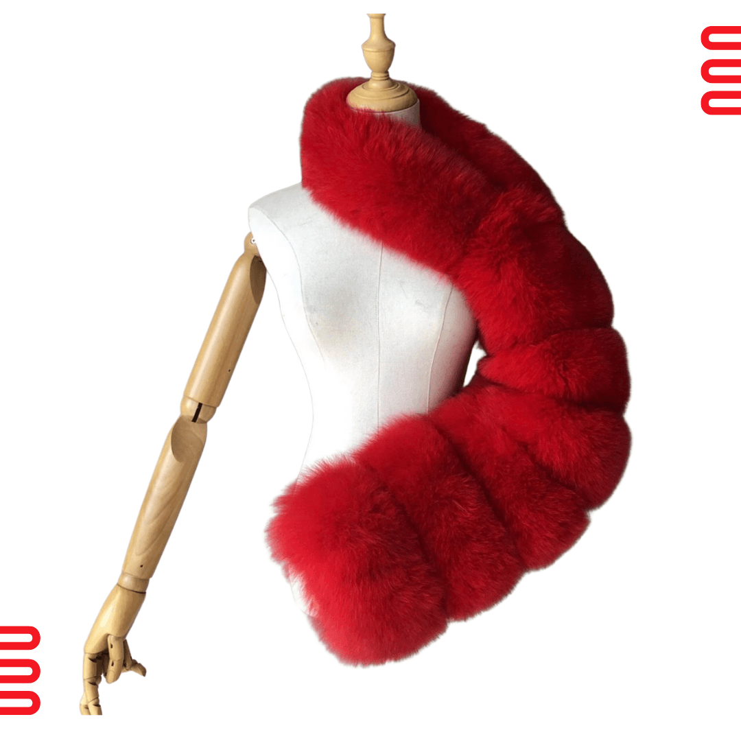 RED-ey Chic - Fox Fur Sleeve - Worthy Chic