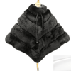 Blac Beauty- Fox Fur Poncho - Worthy Chic