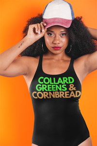 She is like Collard Greens &  - WOMEN'S SWIMSUIT - JUNETEENTH