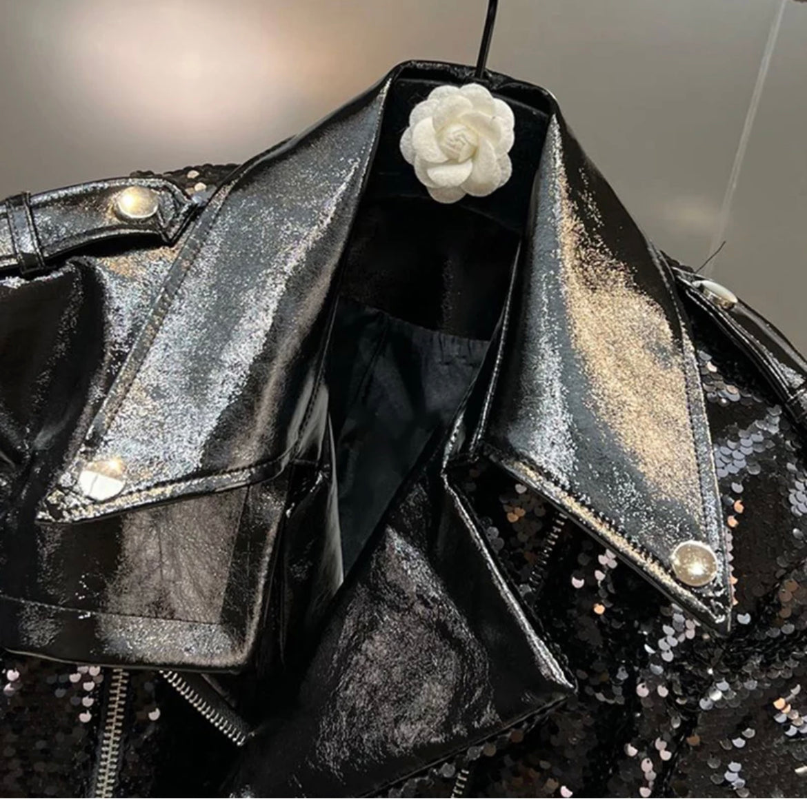 Midnight Chic- Sequin Jacket