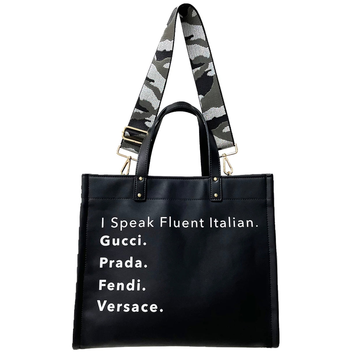 I speak fluent Italian - Crossbody bag- SALE!