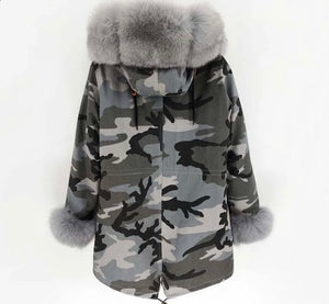 Camo Cam Cam  - Women Parka Coat