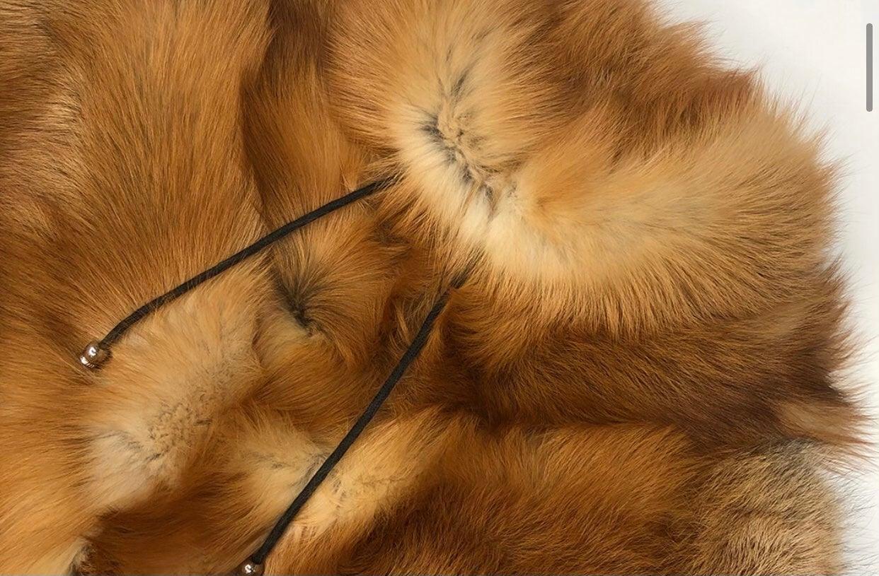Miss Foxy Brown - Fox Fur Poncho - Worthy Chic