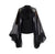 Mrs. Black Out- Women Lantern Sleeve Top - Worthy Chic