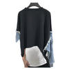 Trend Setter Chic - Asymmetrical Denim Shirt