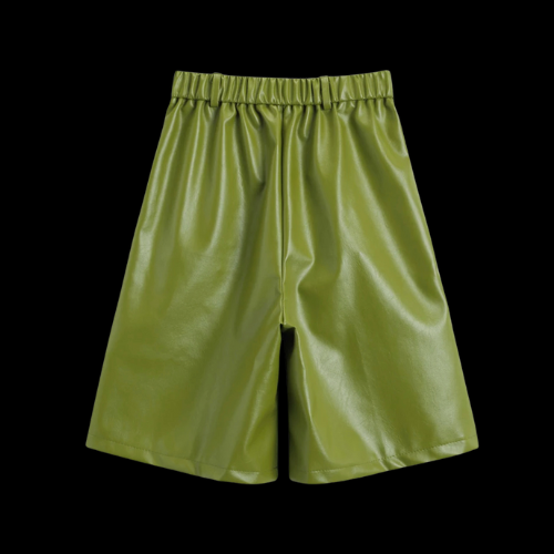 LIME ME Show You- Women's PU Leather Shorts