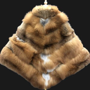Miss Foxy Brown - Fox Fur Large Poncho