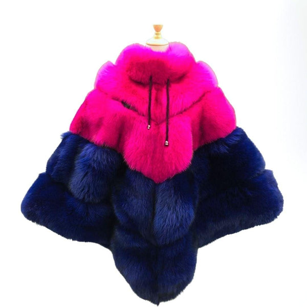 Chic Chick - Fox Fur Poncho - Worthy Chic