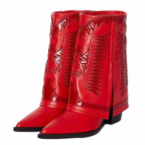 Double Red Diva - Cowgurl Boots - Worthy Chic