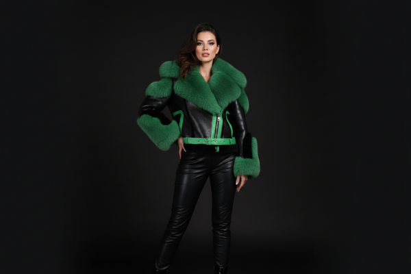 City Chic - Fox Fur Leather Shearling