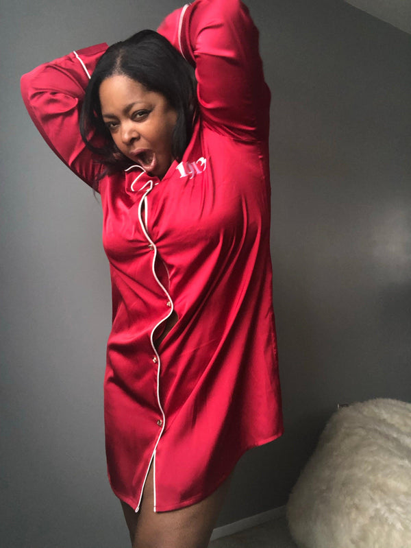 Since 1913 - Silk Pajama Shirt Dress -SOLD OUT - Worthy Chic