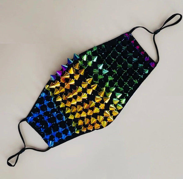 Stay Da Punk Back - Warrior Spiked Mask - Worthy Chic