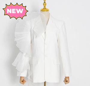 Miss Duece - Women's Ruffle Blazer