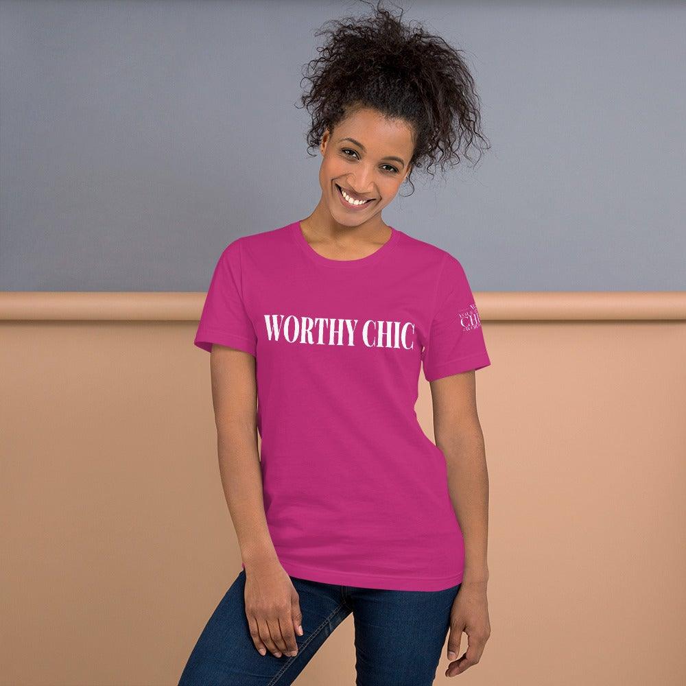 Worthy Chic Station Logo - Short-Sleeve T-Shirt - Worthy Chic