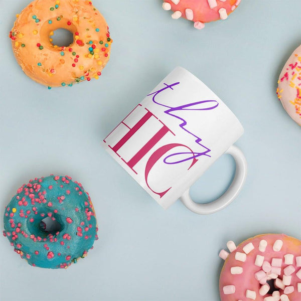 Worthy Chic Classic Logo -Glossy Mug - Worthy Chic