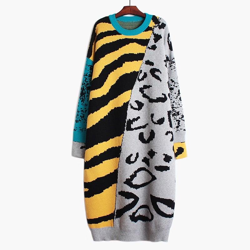 Ms. Punky -Women Leopard Sweater - Worthy Chic