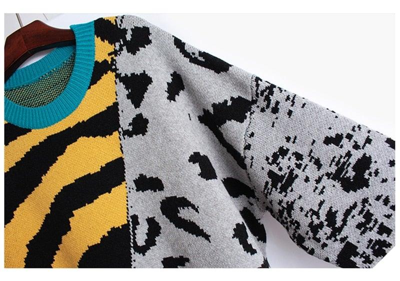 Ms. Punky -Women Leopard Sweater - Worthy Chic