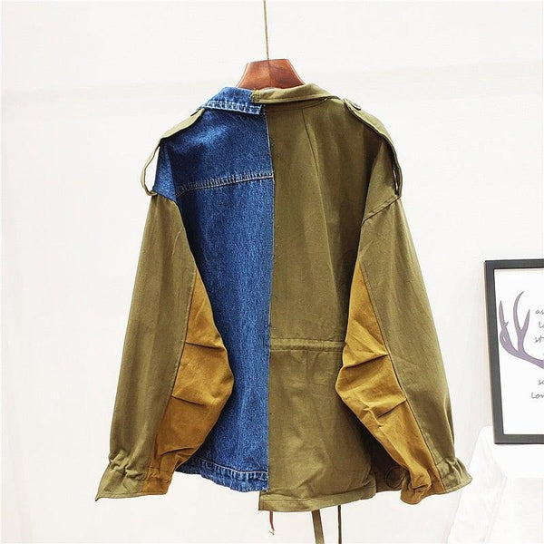 Miss Spring Fling - Denim Patchwork Jacket -SALE! - Worthy Chic