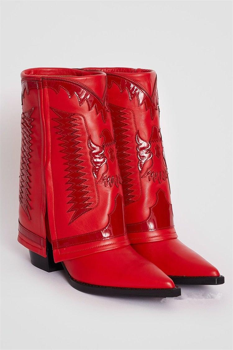 Double Red Diva - Cowgurl Boots - Worthy Chic