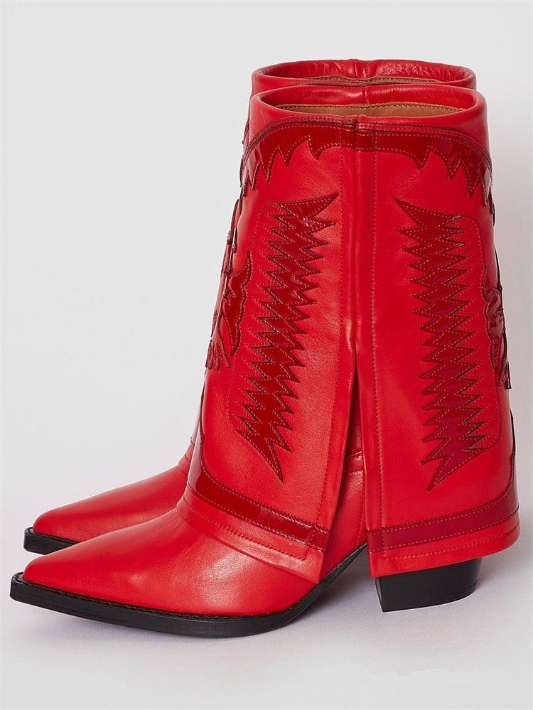 Double Red Diva - Cowgurl Boots - Worthy Chic