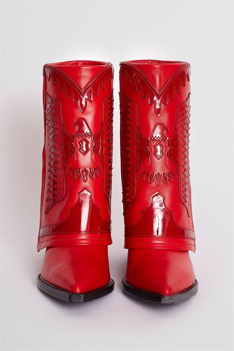 Double Red Diva - Cowgurl Boots - Worthy Chic